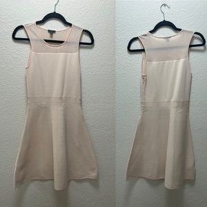 Ann Taylor Petite Cream Peplum Dress XS